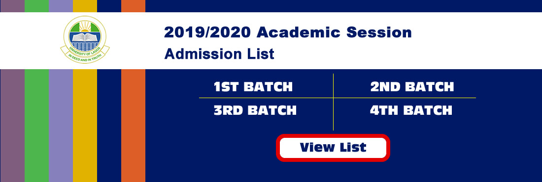 2019/2020 Academic Session (Admission List)