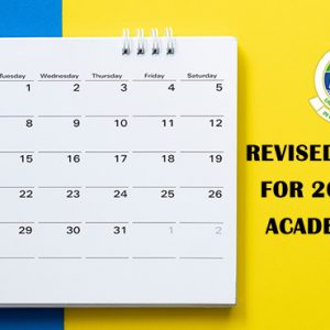 REVISED CALENDAR FOR 2019/2020 ACADEMIC YEAR