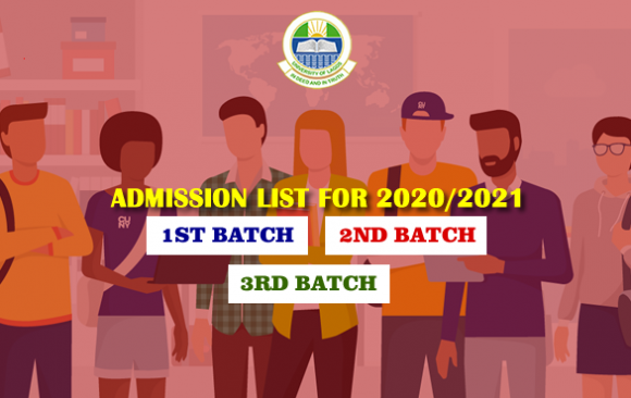 ADMISSION LIST FOR 2020/2021 (1ST, 2ND, & 3RD BATCH)