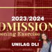 IMPORTANT INFORMATION TO ALL NEWLY ADMITTED STUDENTS FOR 2023/2024 ACADEMIC SESSION