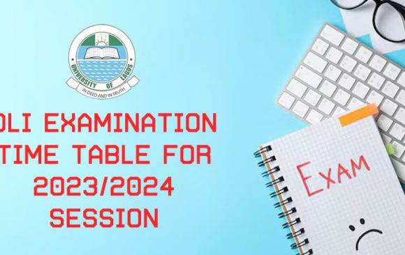 DLI EXAMINATION TIME TABLE FOR 2023/2024 ACADEMIC SESSION