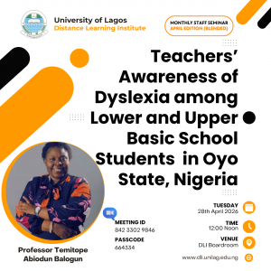 DLI Holds Monthly Seminar Series, April 28
