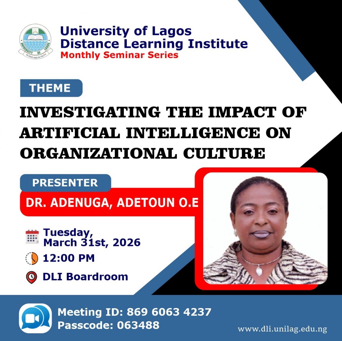 DLI Holds Monthly Seminar Series, March 31